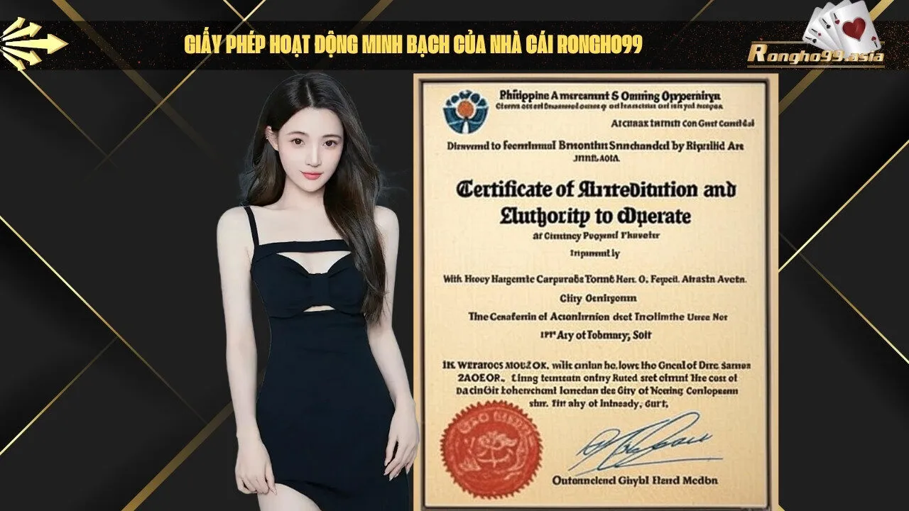 Giấy phép hoạt động minh bạch của nhà cái Rongho99
